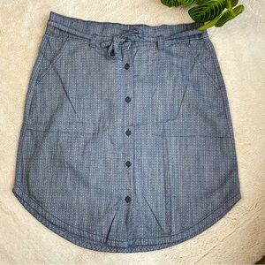 Columbia Button Front Skirt with Tie